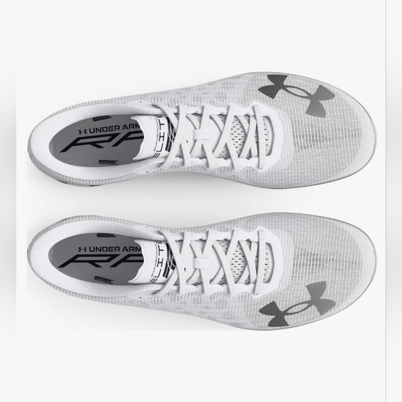 NWT Under Armour Shakedown Elite Breeze White Track MEN’S 8 WMN’S 9.5 - Picture 4 of 10